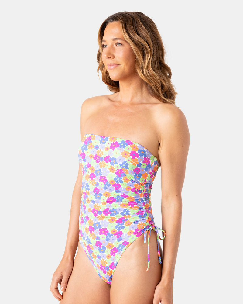 California Dreamin Bandeau One Piece Swimsuit - Roxy