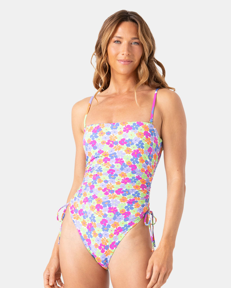 California Dreamin Bandeau One Piece Swimsuit - Roxy