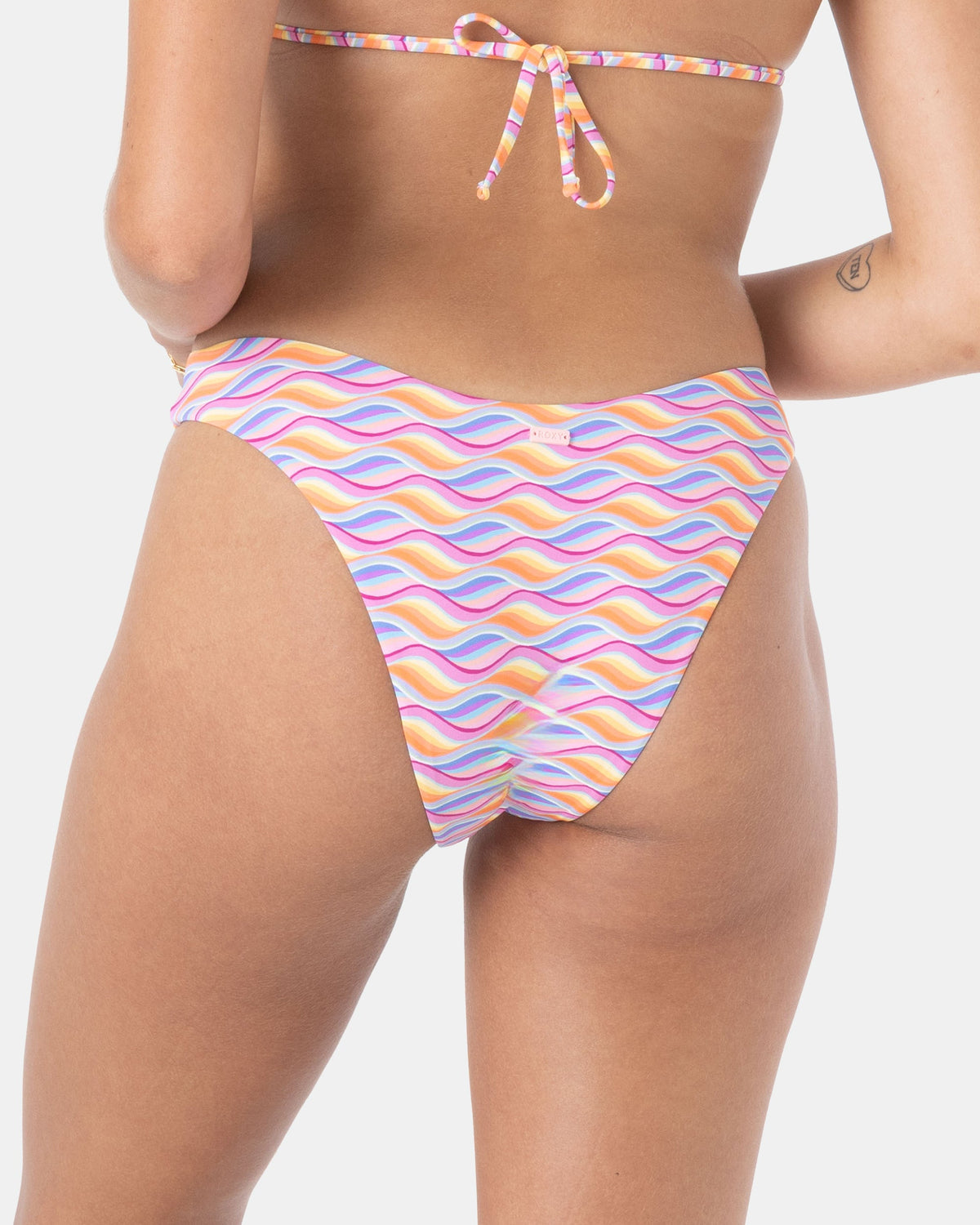 High Tide Scoop Cheeky Bikini Bottom - Roxy