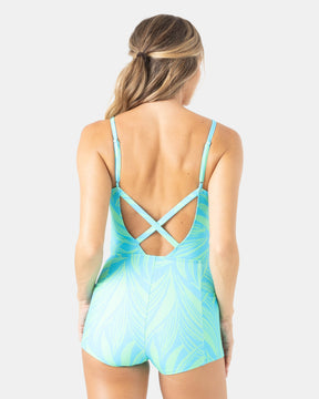 Bali Breaks One Piece Swim Romper - Roxy