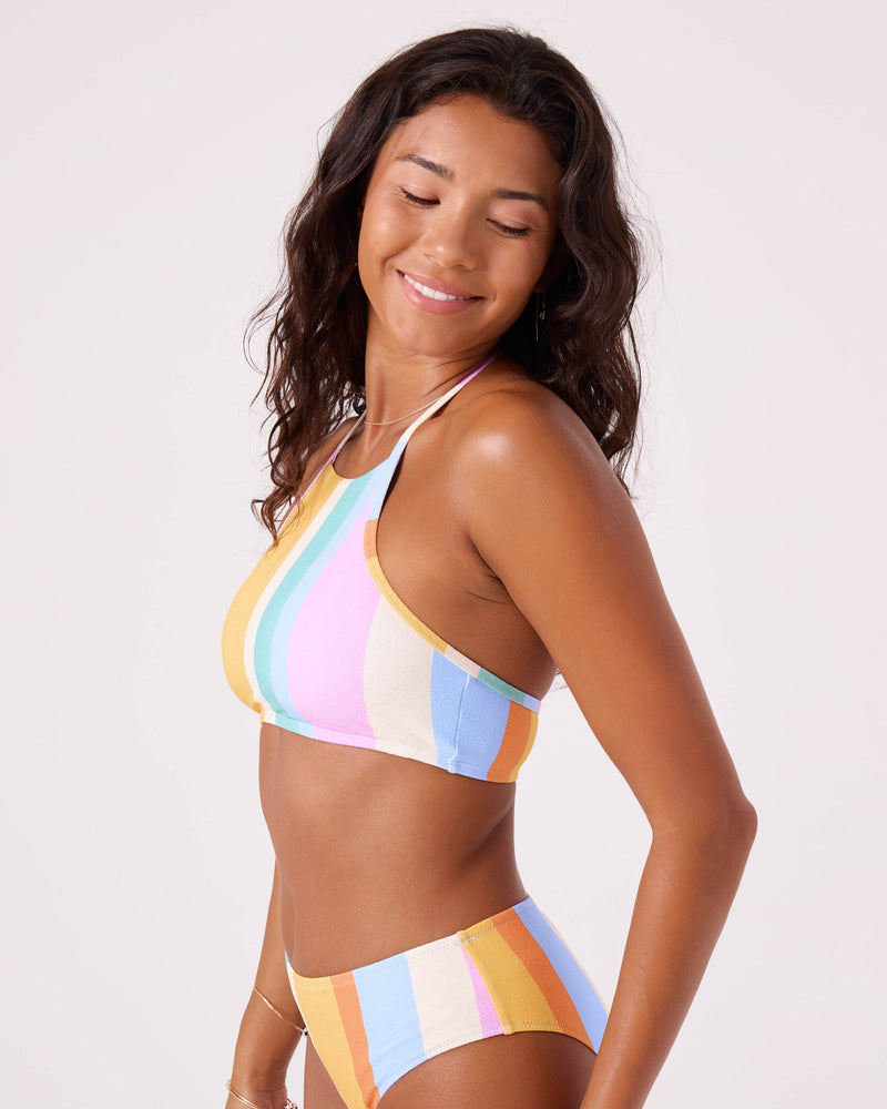 Go My Way High Neck Bikini Top