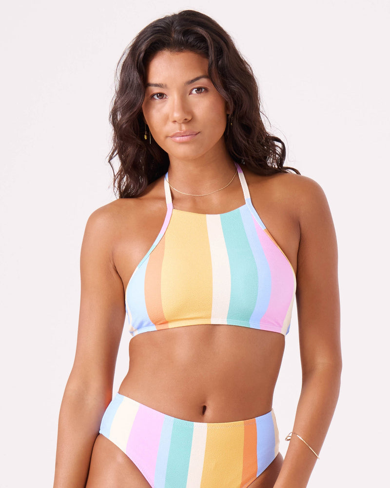 Go My Way High Neck Bikini Top