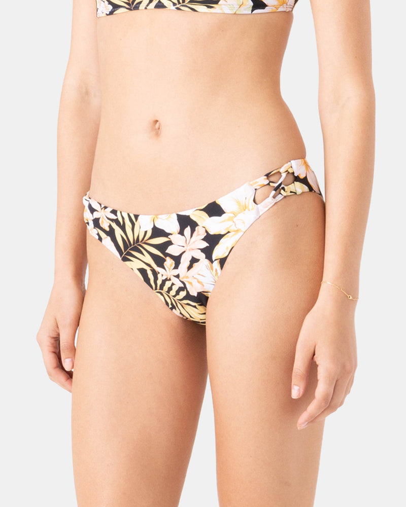 Tropical Hipster Lace Side Full Bikini Bottom