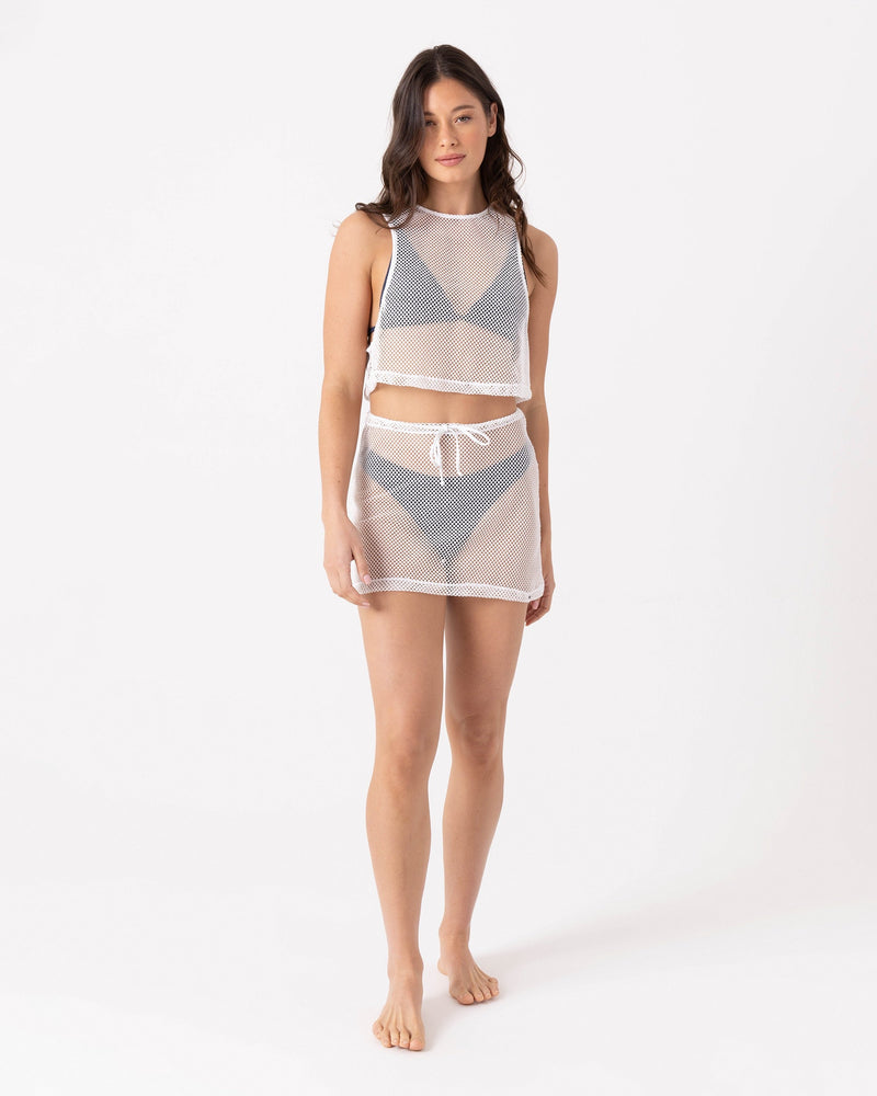 Don't Mesh With Me Crop Top Cover Up