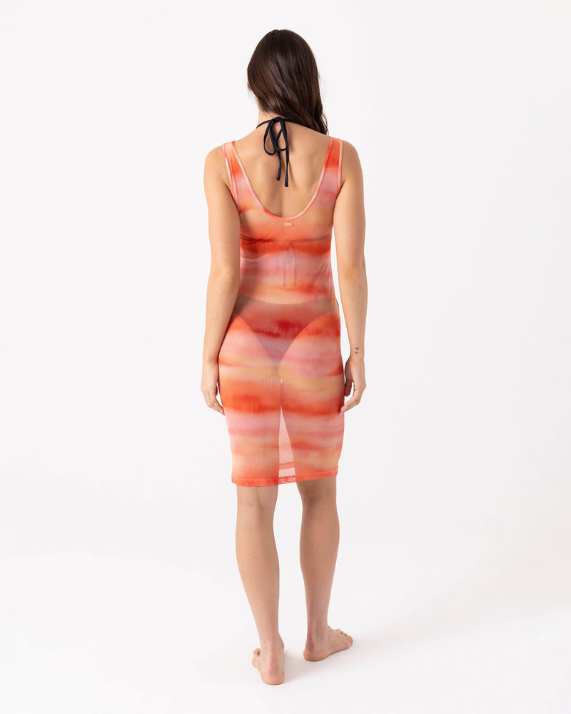 Palm Before The Storm Mesh Cover Up Dress