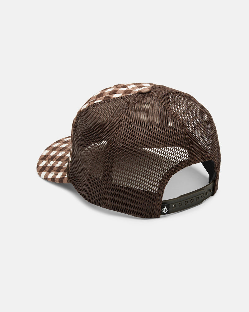Women's Stone Plaid Trucker Hat