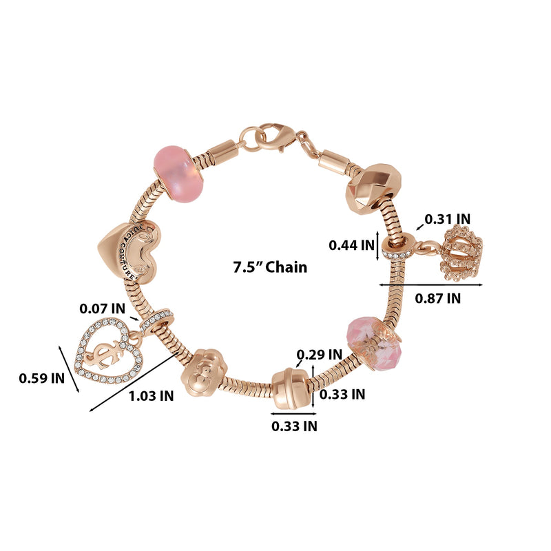 Multi‑Charm Beaded Chain Bracelet