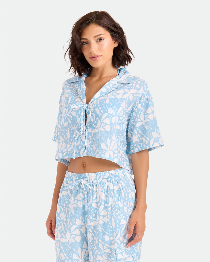 Women's Tied Up Crop Shirt
