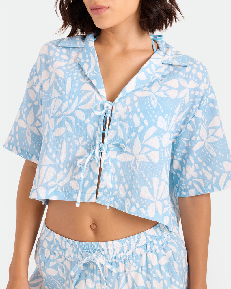 Women's Tied Up Crop Shirt