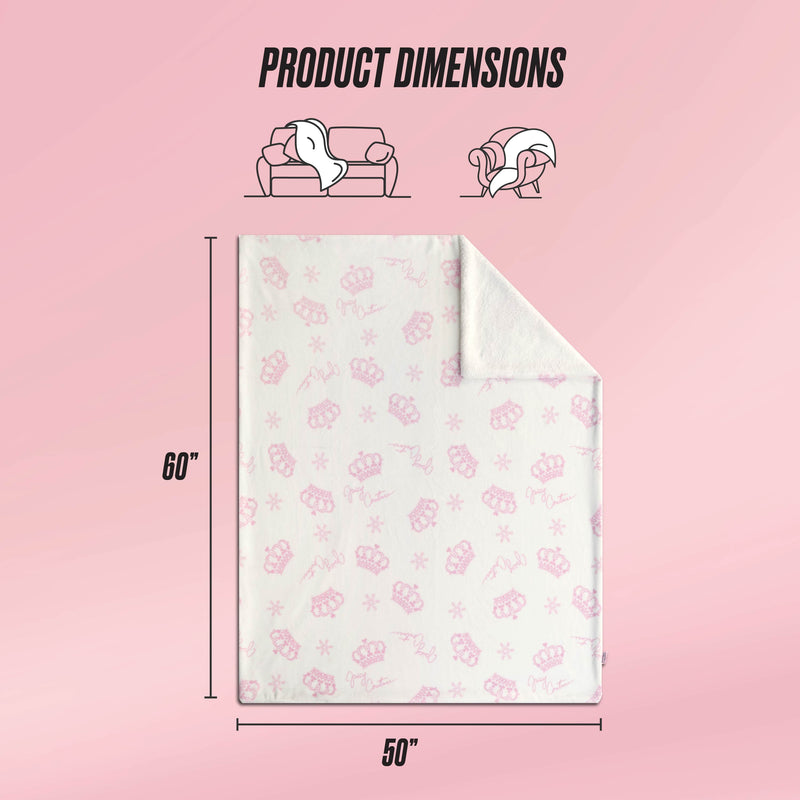 Plush Reversible Sherpa Throw Blanket