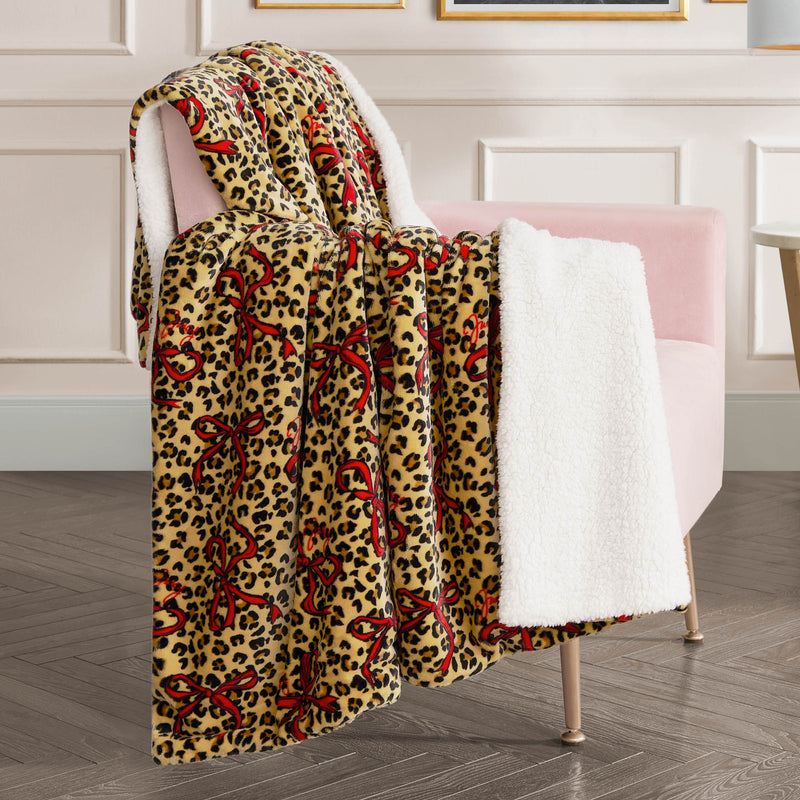 Plush Reversible Sherpa Throw Blanket