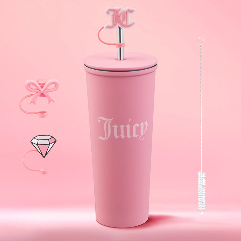 Couture Hydration Stainless Steel Tumbler Cup 6-Piece Set