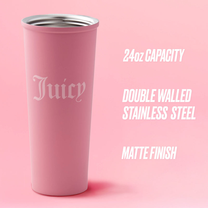 Couture Hydration Stainless Steel Tumbler Cup 6-Piece Set