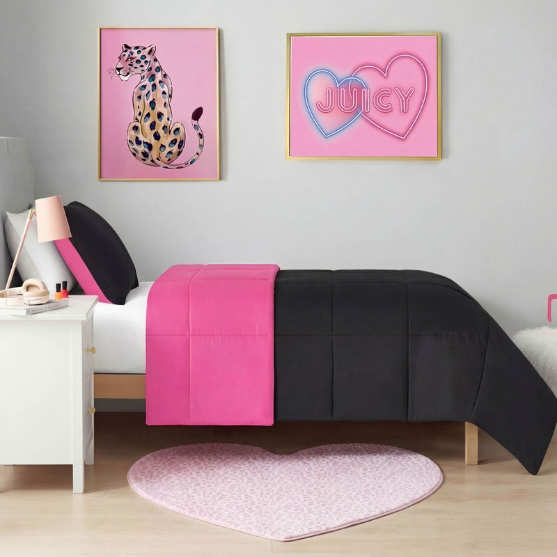 Metallic Leopard Plush Rug, 3' Heart