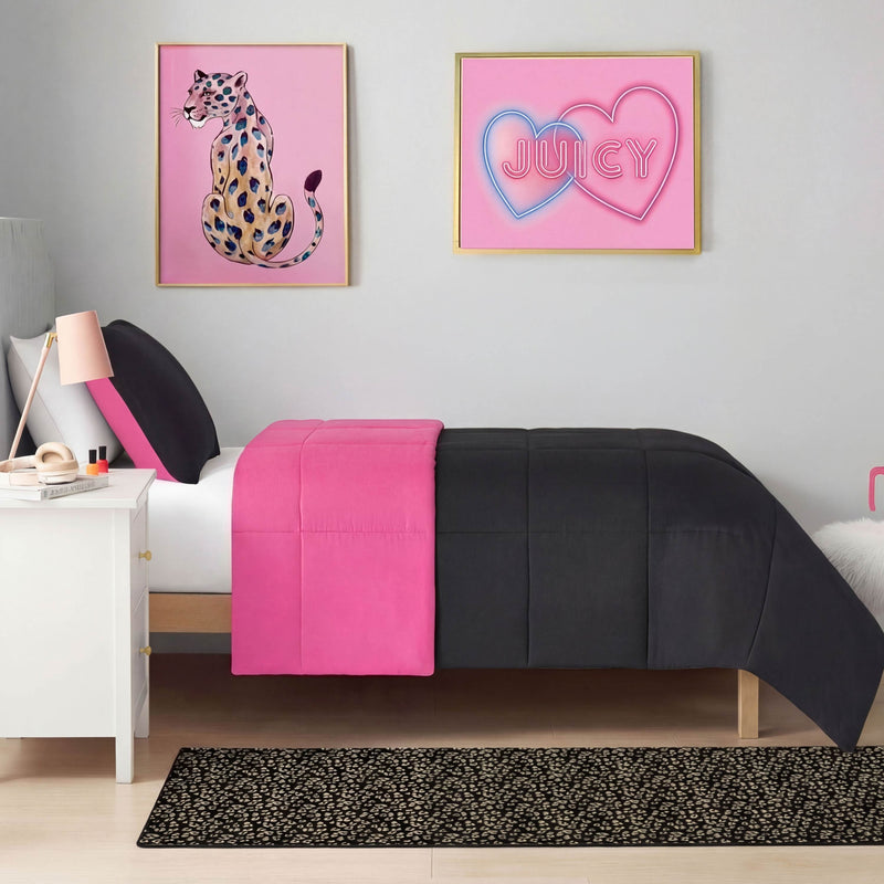 Metallic Leopard Plush Rug, 2' x 6'