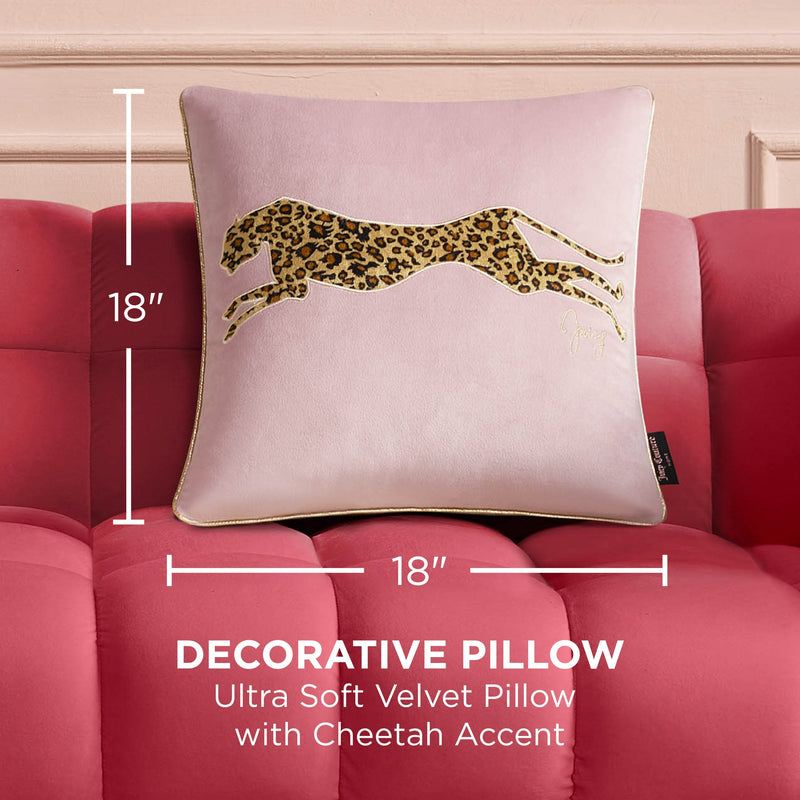 Velvet Cheetah Square Pillow