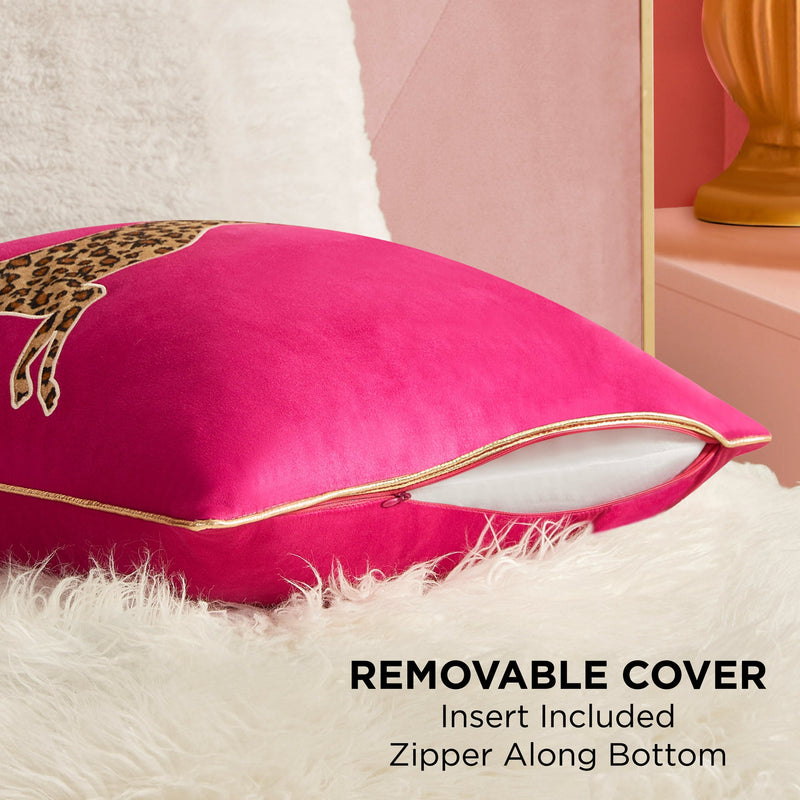 Velvet Cheetah Square Pillow