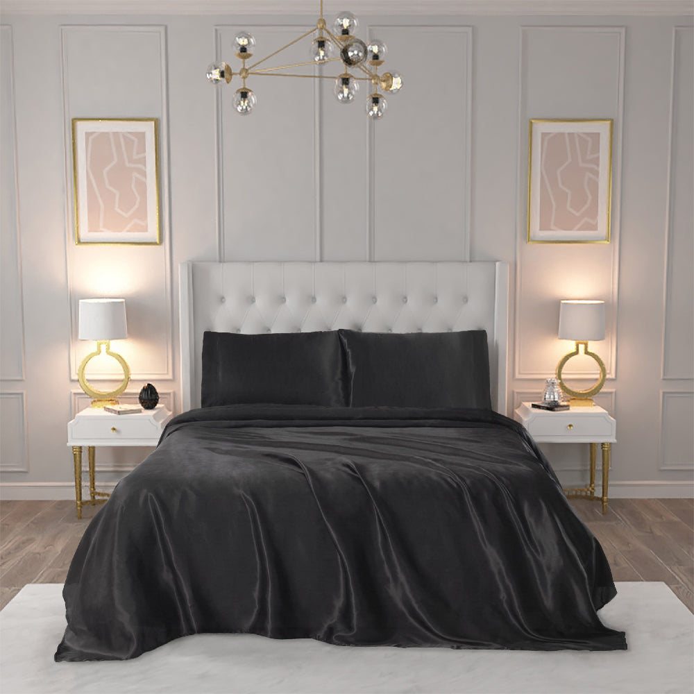 Solid Satin Sheet Set