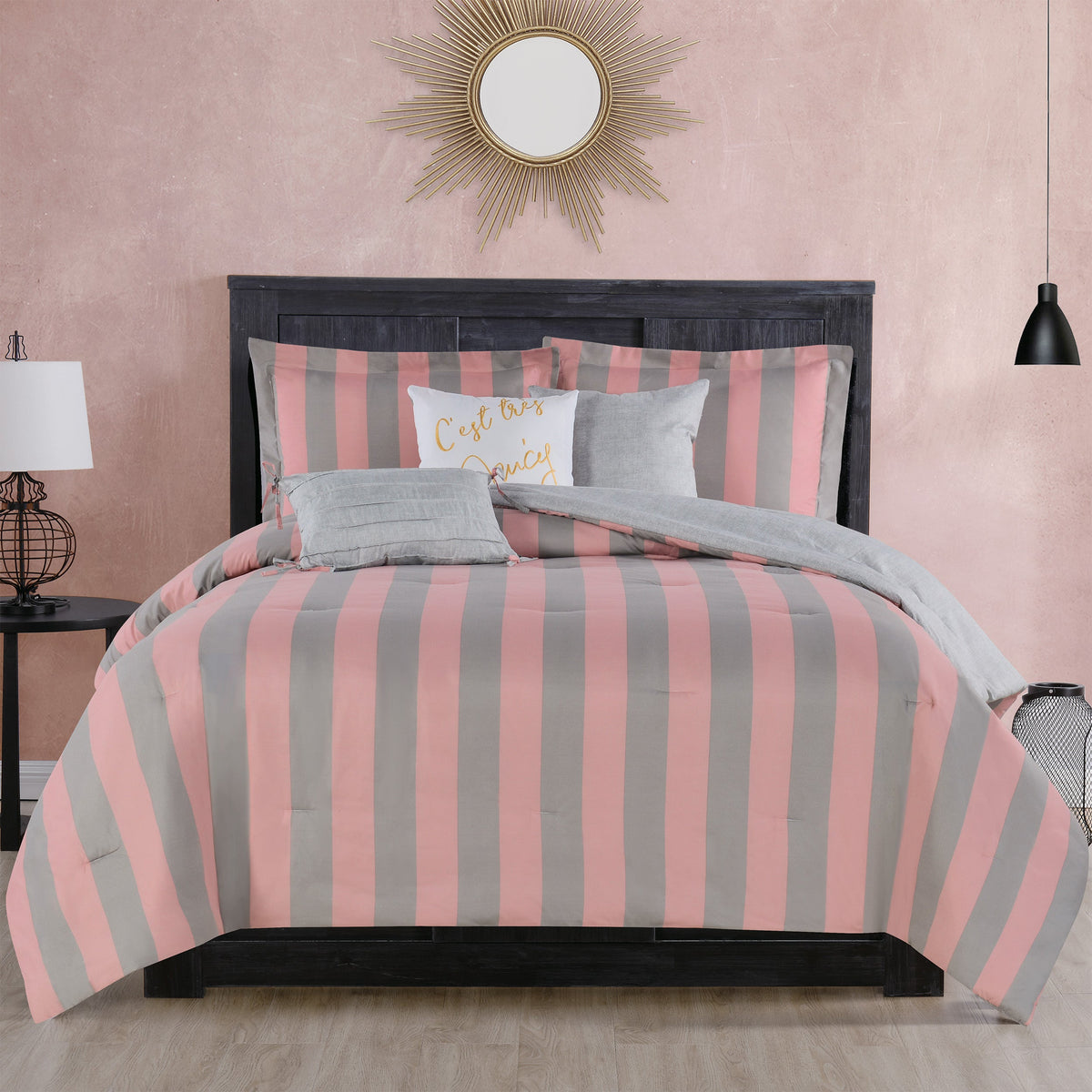 Cabana Striped Reversible Comforter Set