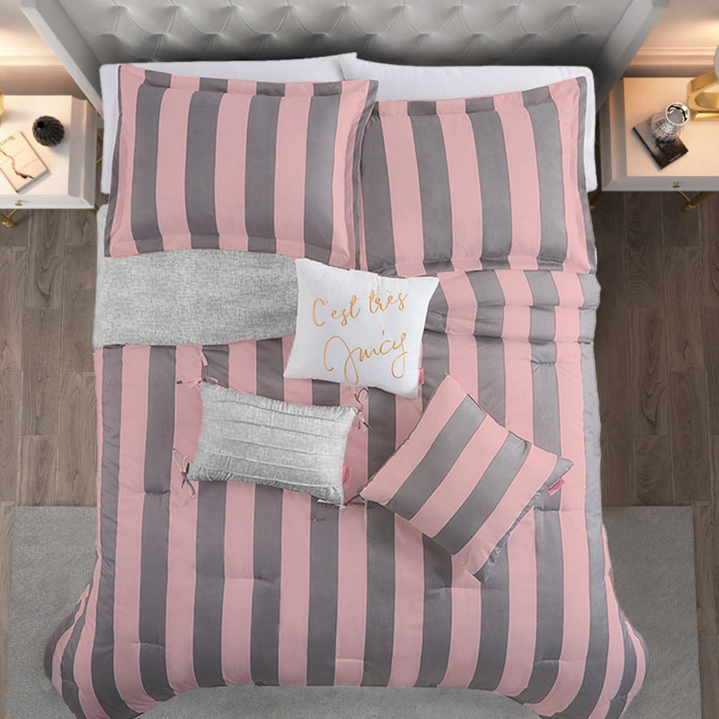 Cabana Striped Reversible Comforter Set - Juicy Couture