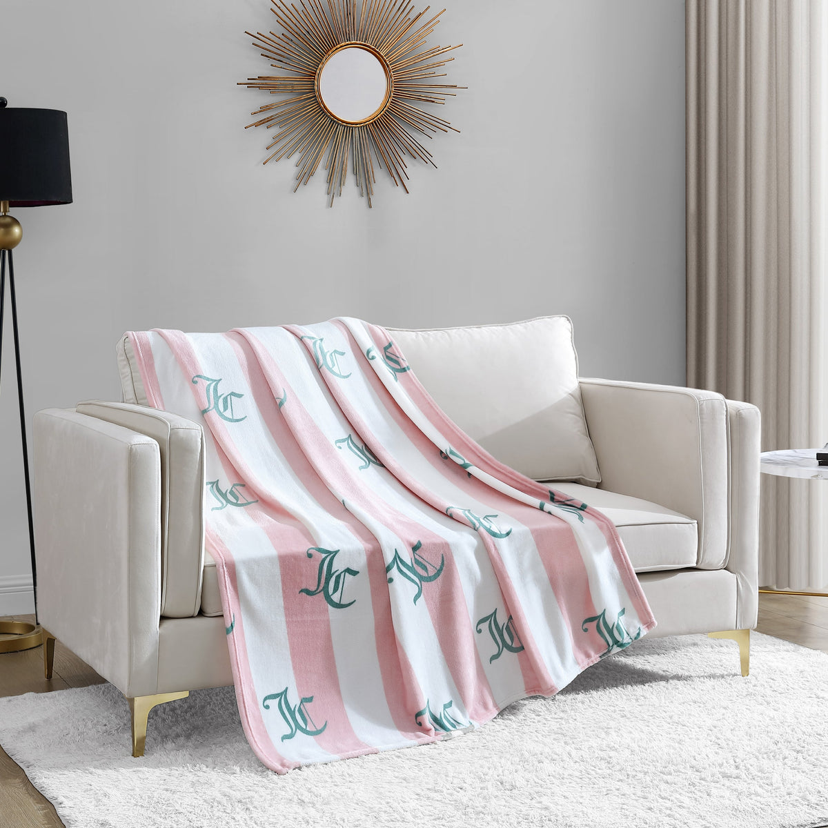 Cabana Striped Plush Blanket