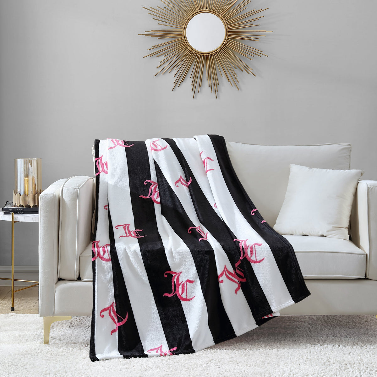 Cabana Striped Plush Blanket