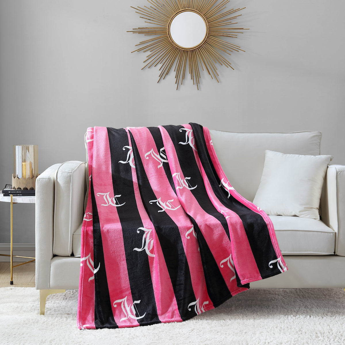 Cabana Striped Plush Blanket