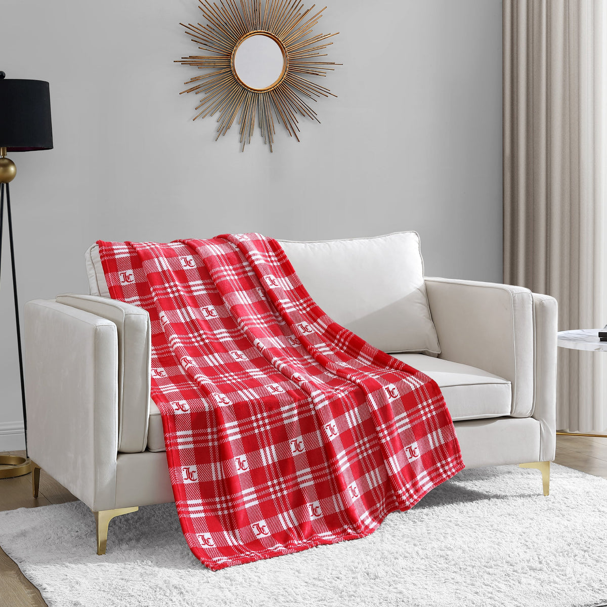 Plush Plaid Throw Blanket