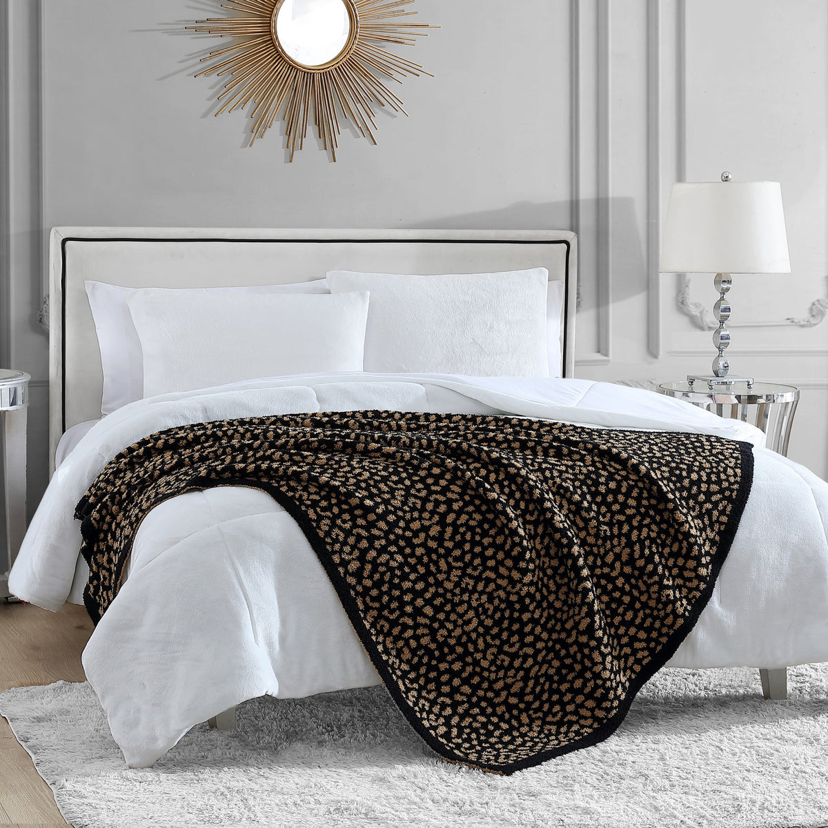 Leopard Print Throw Blanket