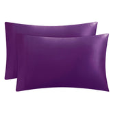 Solid Satin Pillow Case Set