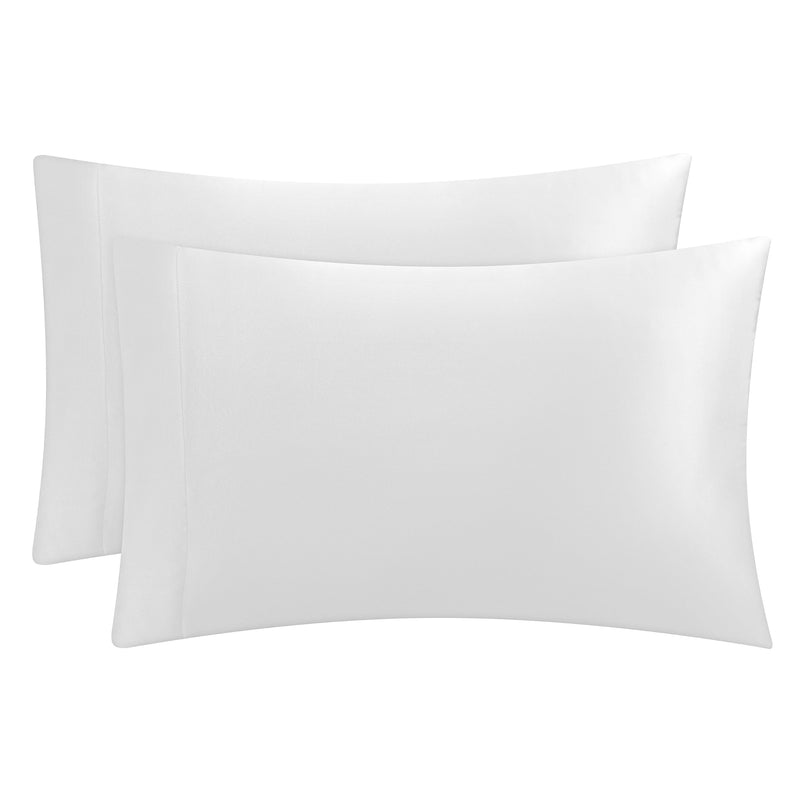 Solid Satin Pillow Case Set