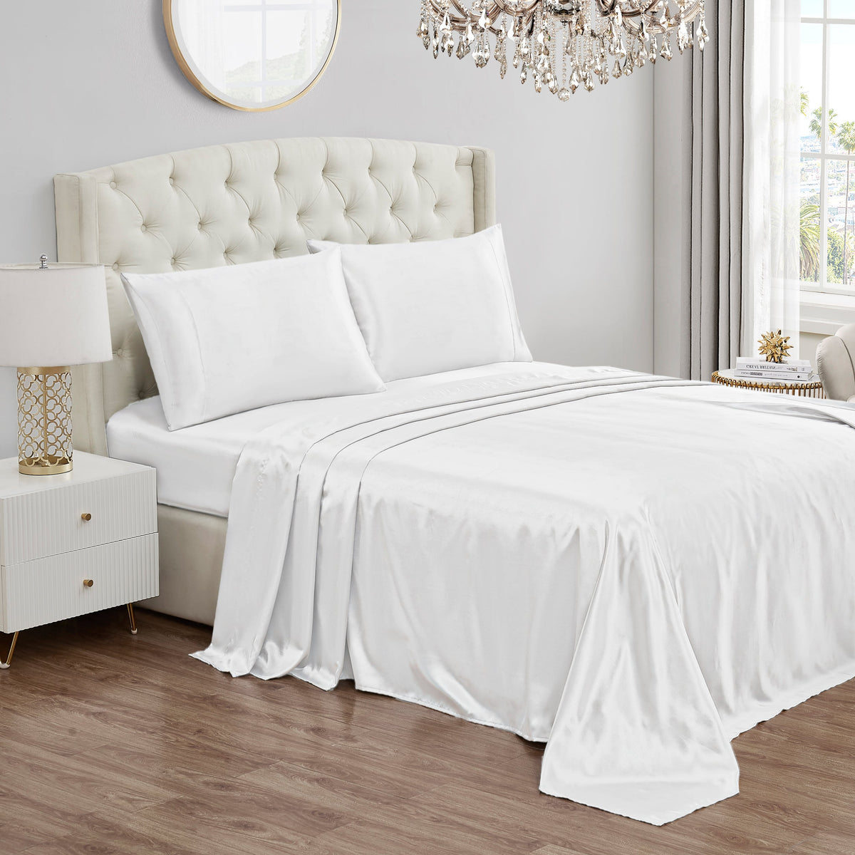 Solid Satin Sheet Set