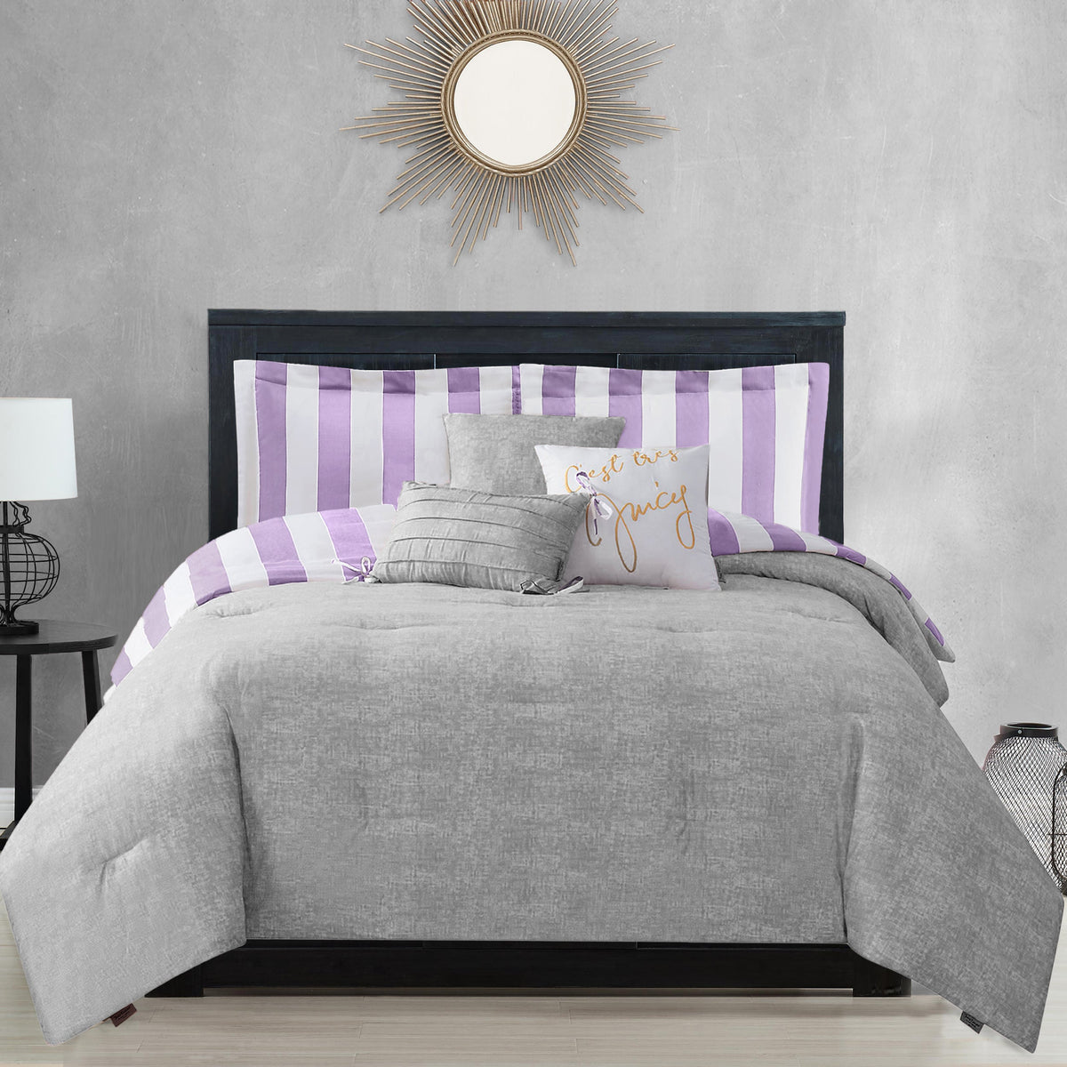 Cabana Striped Reversible Comforter Set