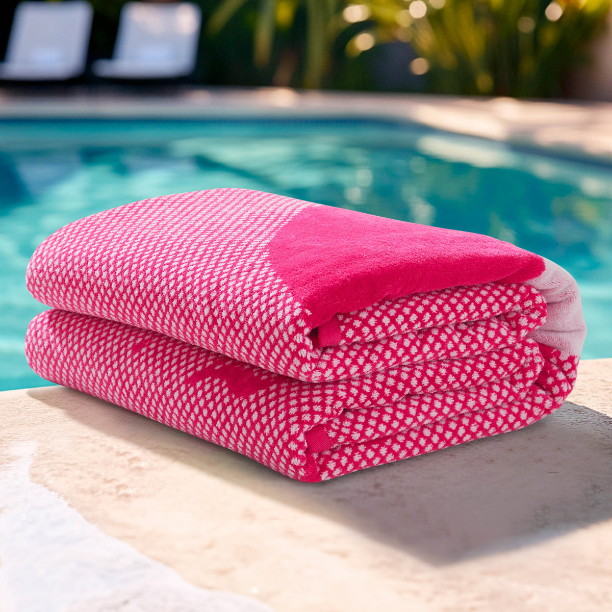 Pink Flamingo Cotton Beach Towel - Juicy Couture
