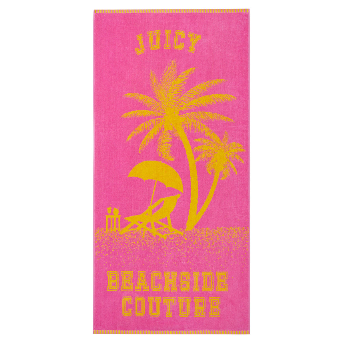 Pink Beachside Couture Cotton Beach Towel - Juicy Couture
