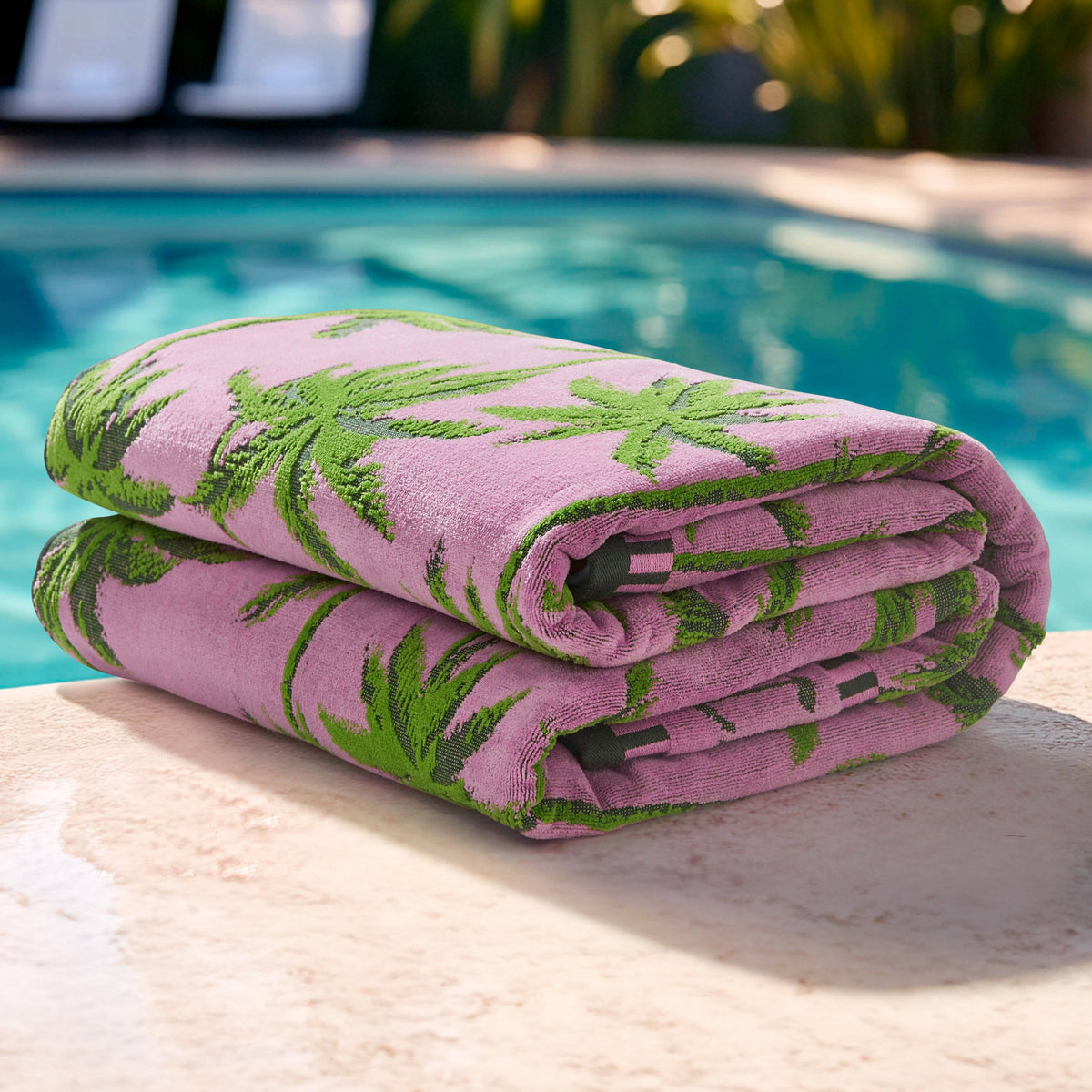 Palm Trees Cotton Beach Towel - Juicy Couture