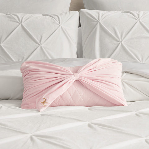 Velvet Bow Decorative Pillow