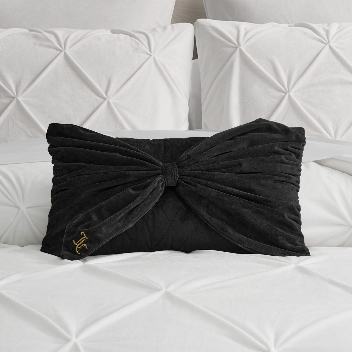 Velvet Bow Decorative Pillow - Juicy Couture