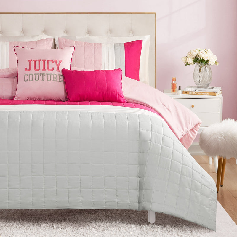 Color Blocked Pieced Comforter Set