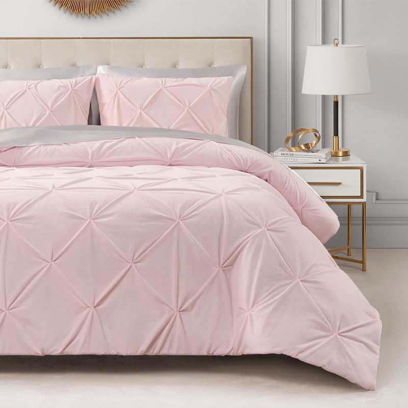 Kiss Pleat Micromink Comforter Set - Juicy Couture