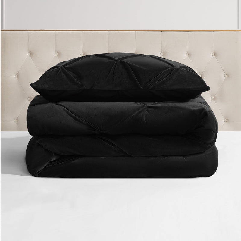 Kiss Pleat Micromink Comforter Set - Juicy Couture