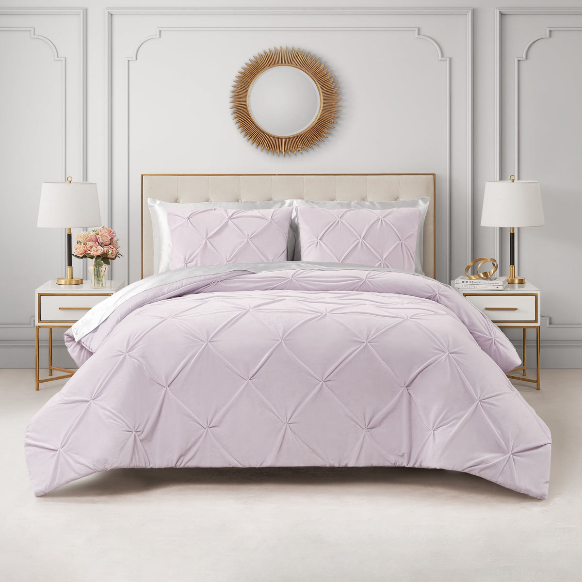 Kiss Pleat Micromink Comforter Set - Juicy Couture