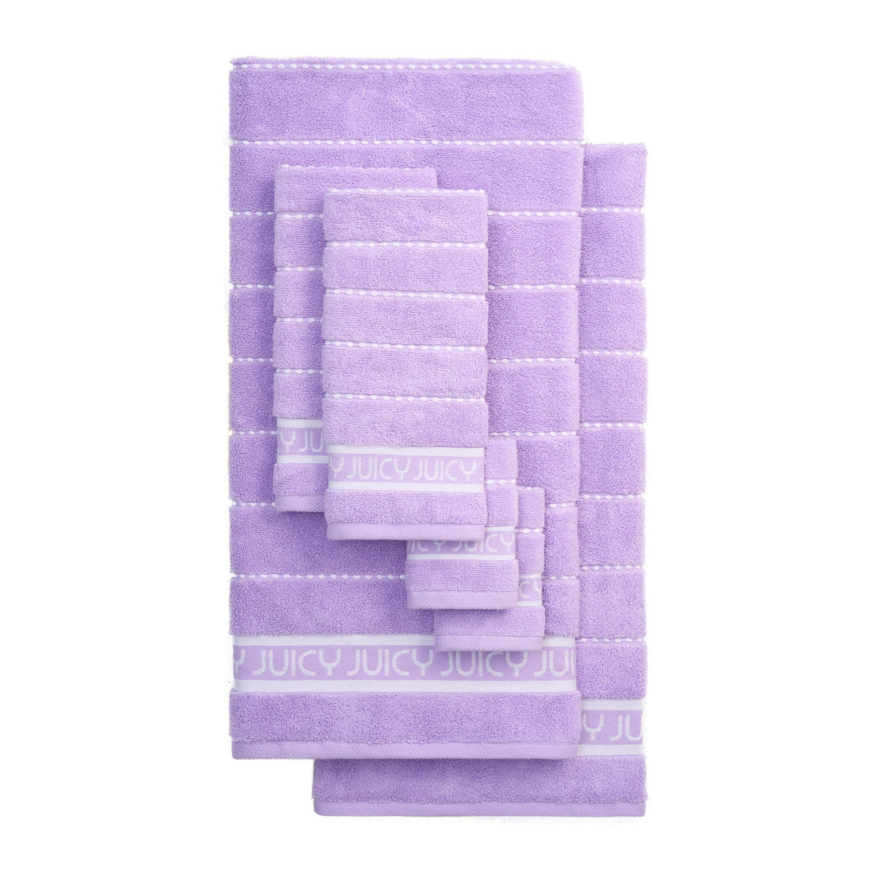 Plush Stripe Bath Towel Set - Juicy Couture