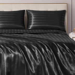 Damask Stripe Satin Sheet Set - Juicy Couture