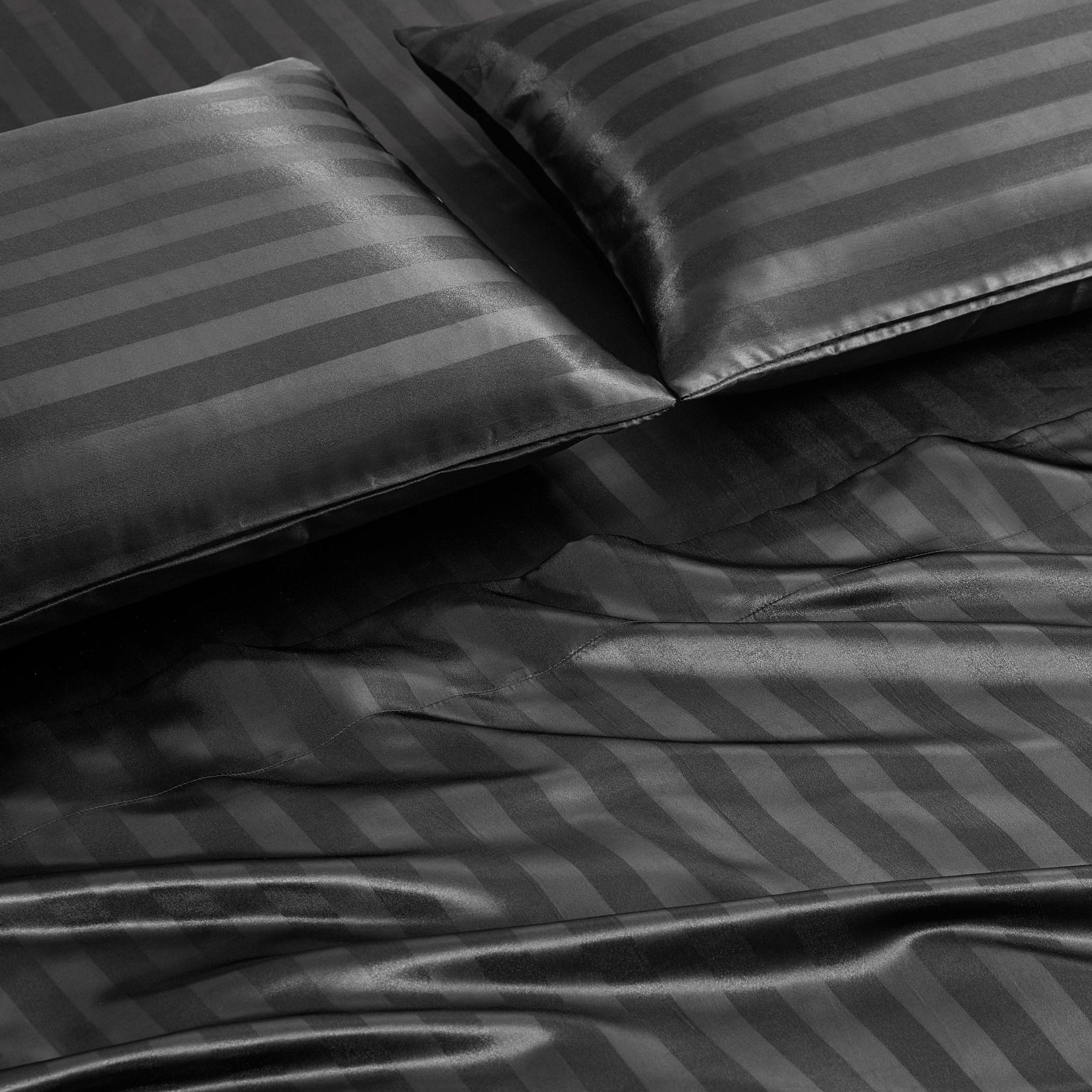 Damask Stripe Satin Sheet Set - Juicy Couture