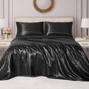 Damask Stripe Satin Sheet Set - Juicy Couture