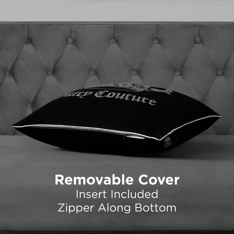 Gothic Rhinestone Crown Pillow