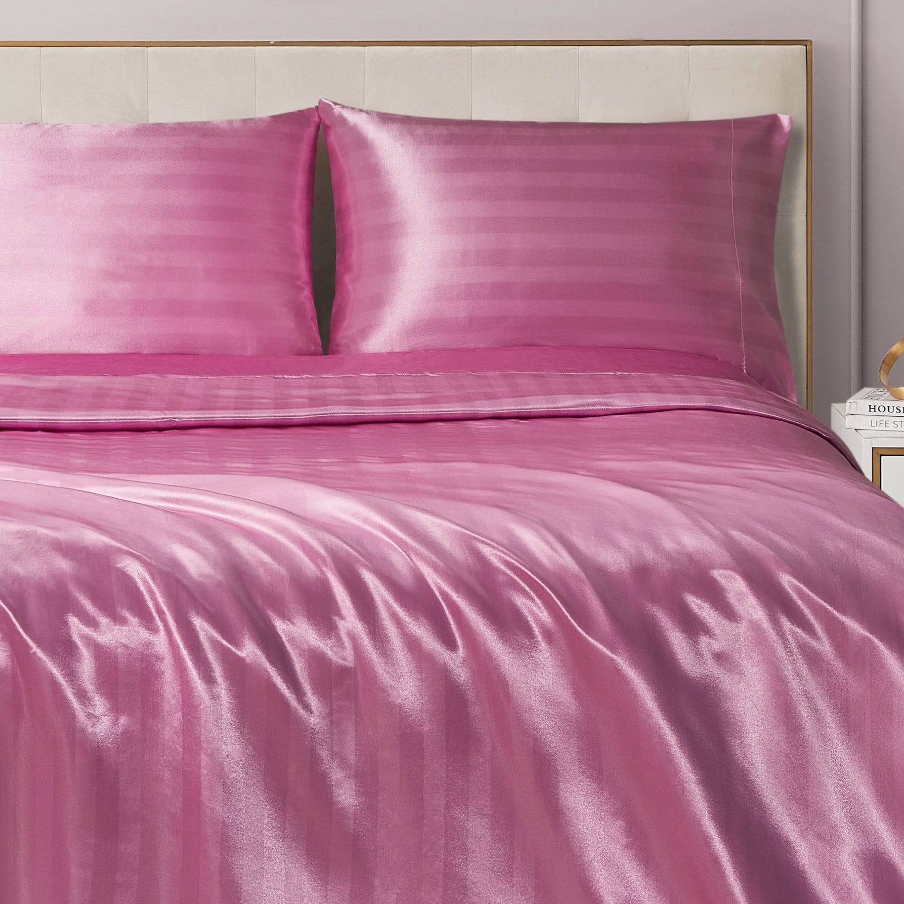 Damask Stripe Satin Sheet Set - Juicy Couture