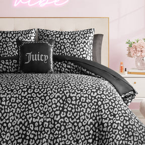 Modern Leopard Satin Bed in a Bag Bedding Set - Juicy Couture
