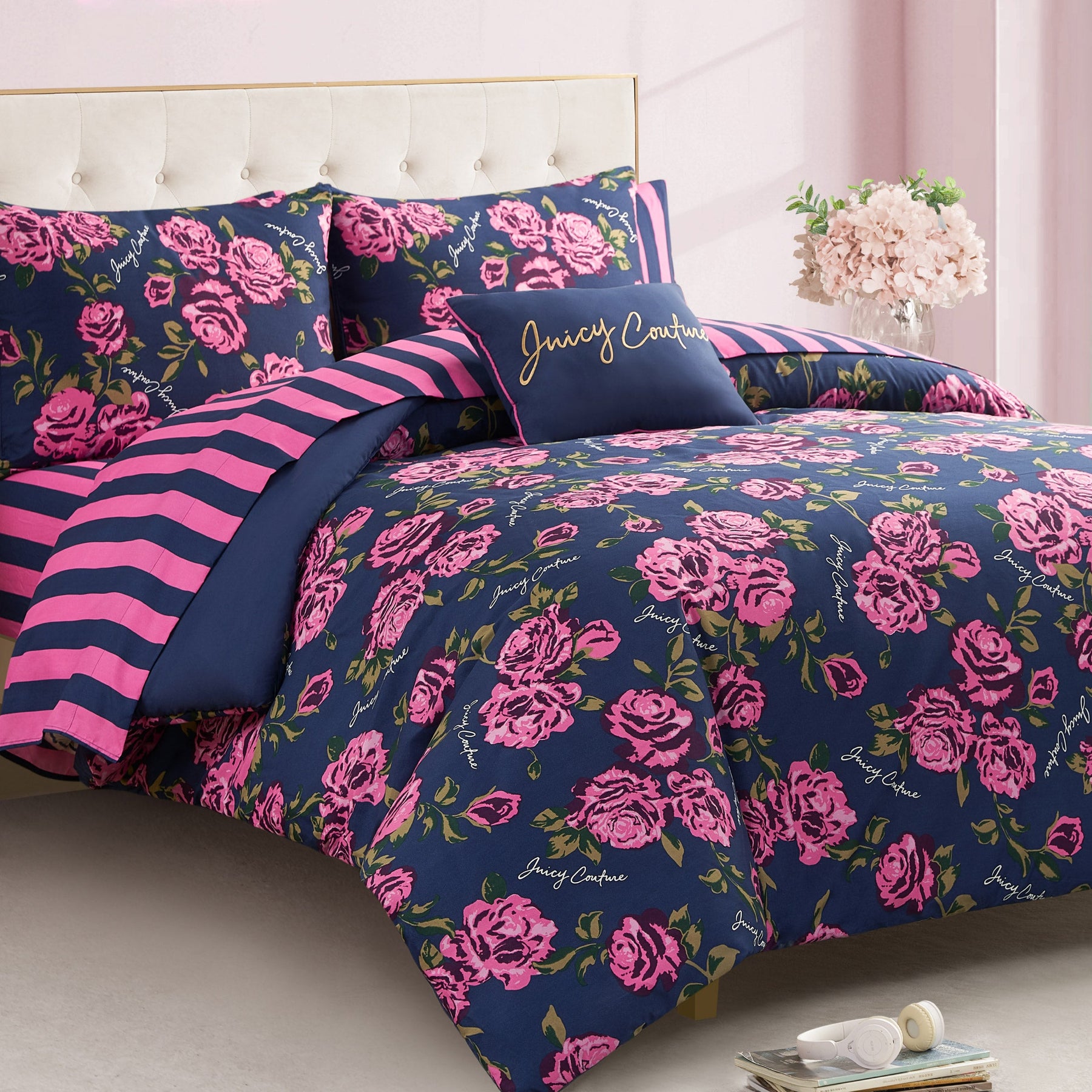 Rose Logo Bed in a Bag Bedding Set - Juicy Couture